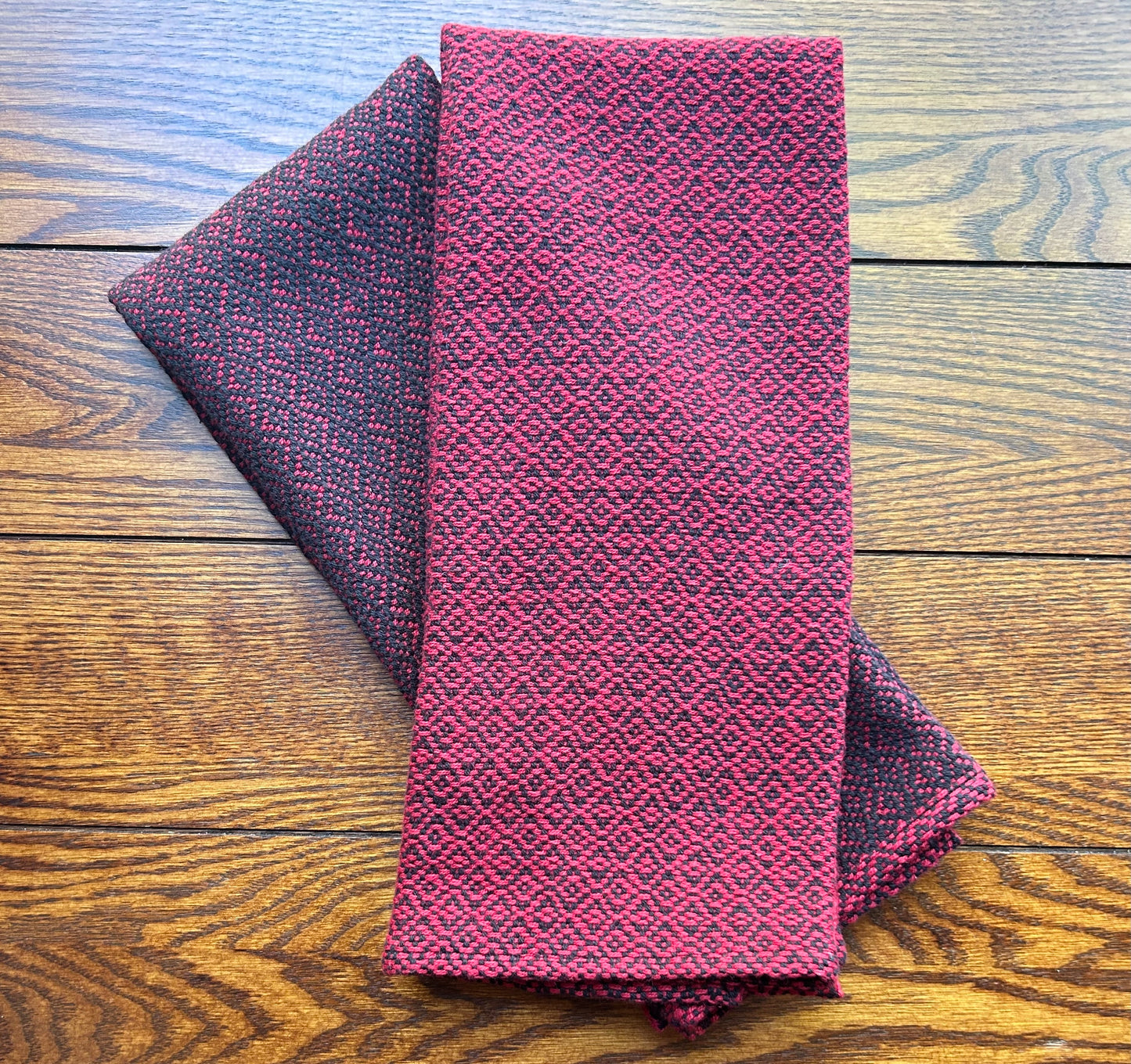 Handwoven Diamond Cottolin Towels